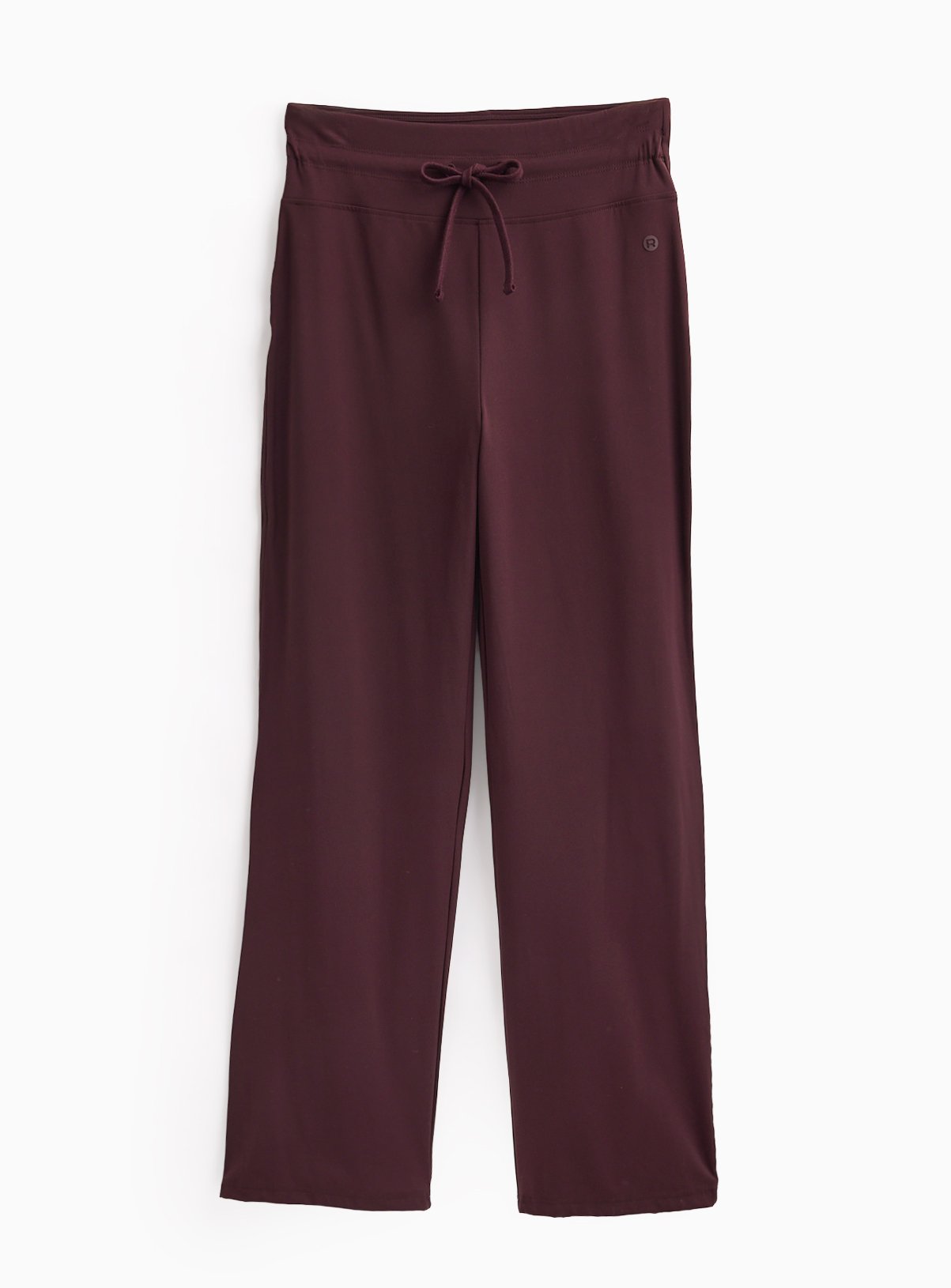 REAKTIV Dark Red Wide Leg Yoga Tie Front Legging L - Image 2 thumbnail
